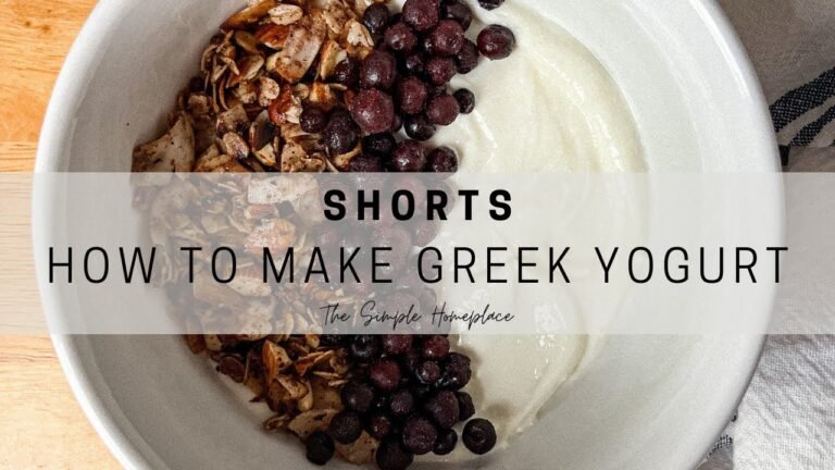 How To Make Homemade Greek Yogurt