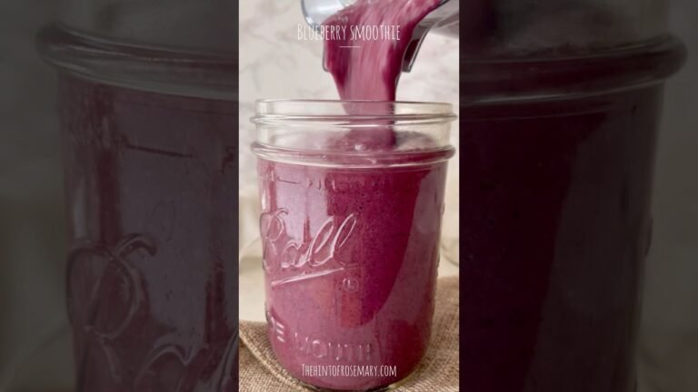 Anti Inflammatory Blueberry Smoothie With Yogurt Recipe! 🫐