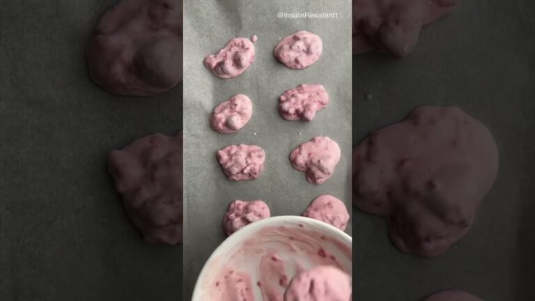 Keto Frozen Yogurt Raspberry Treats Recipe. #glucose #bloodsugar #insulinresistant1 #summertreats