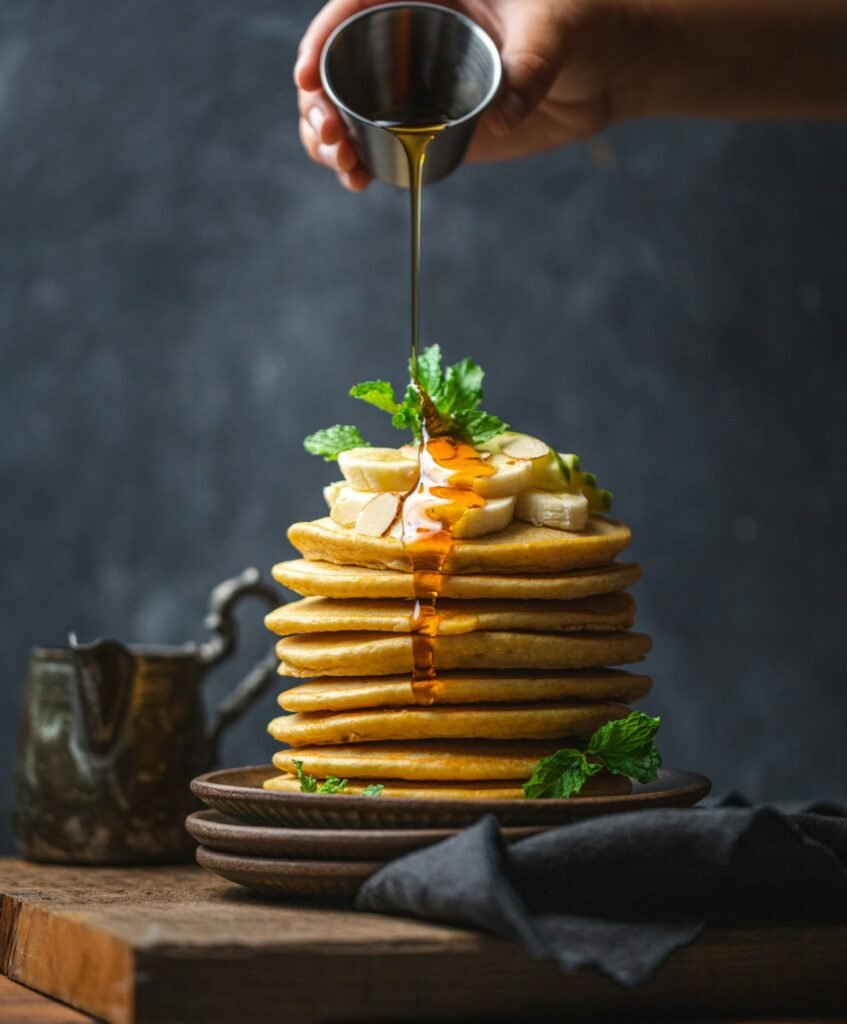 Yoghurt Pancakes with Lemon Curd